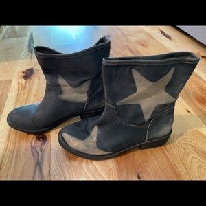 Navy Blue Star Lucky Brand boot 4th July patriotic Nashville bachelorette